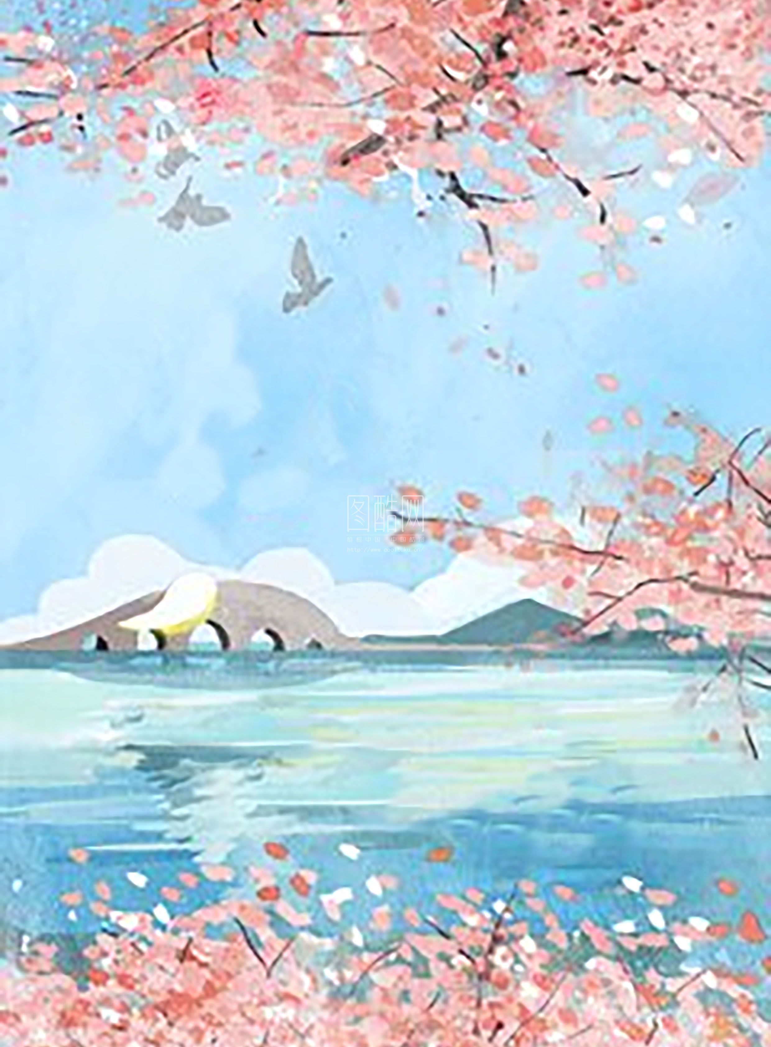二十四节气背景风景